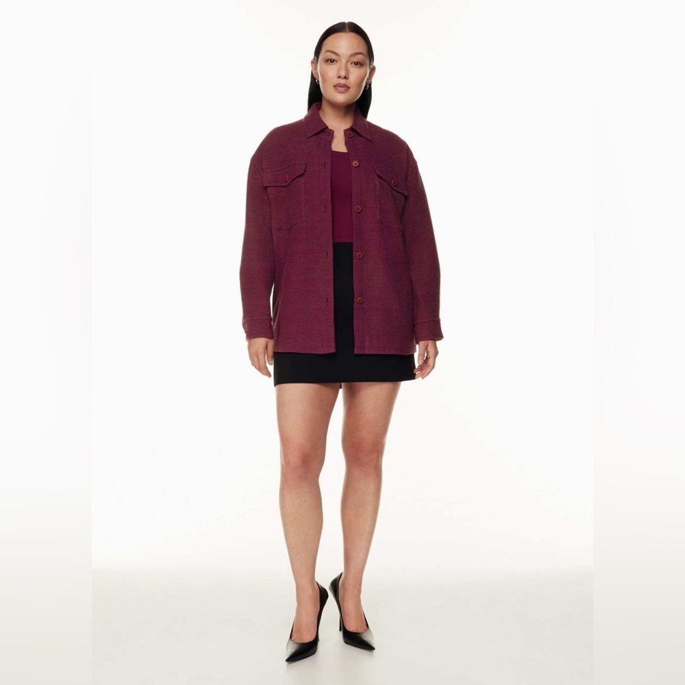 Aritzia Babaton Joan Shirt Jacket Shacket with Pockets Size 2